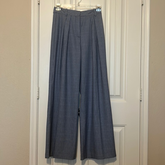 Trina Turk gingham open wide slacks - Picture 1 of 11